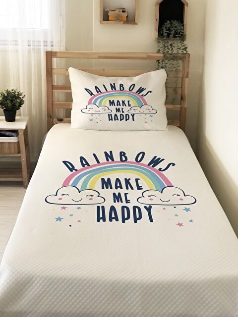 Evmila Desen Tek Kişilik Çocuk Pike Takımı 160x220 cm - S000020172-23173