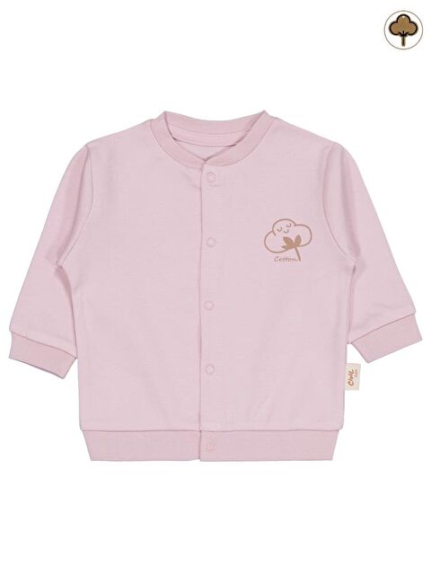 Civil Baby Organik Pamuklu 1-12 Ay Bebe Hırka - Pembe 9-12 Ay - S000217848-20024