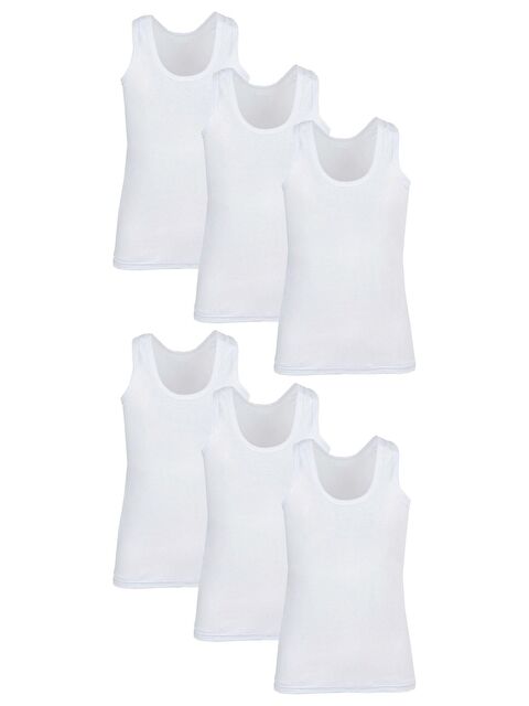 Tutku 6’lı Erkek Çocuk %100 Pamuk Penye Atlet - S000218135-20063