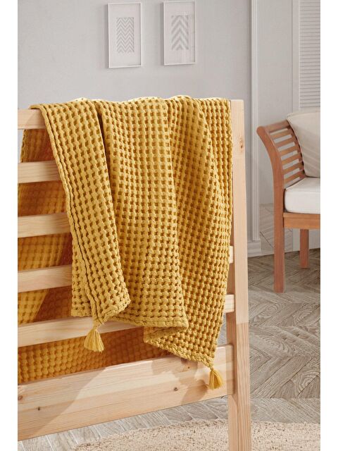 Casadora Baby 100% Pamuk Bebek Kalın Pike Örtüsü - Sarı / Hardal - S000061120-20074