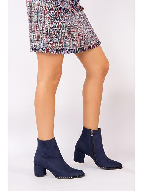 Fox Shoes C654013302 Lacivert Kadın Bot - S000054481-21164