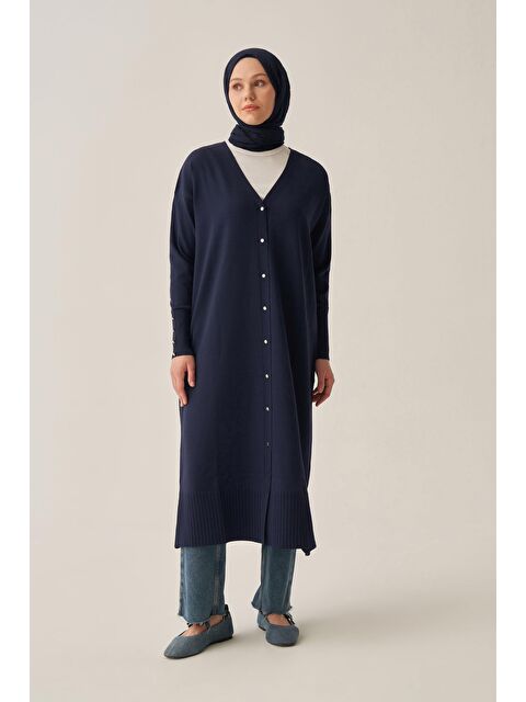 ALLDAY Lacivert-Düğmeli Hırka - S000304491-21164