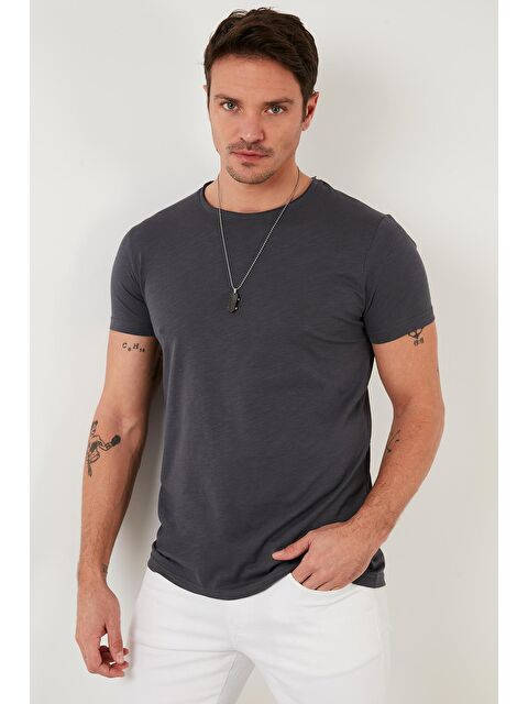 Buratti Bisiklet Yaka %100 Pamuk Slim Fit Basic Tişört 59020001 - S000001426-29666