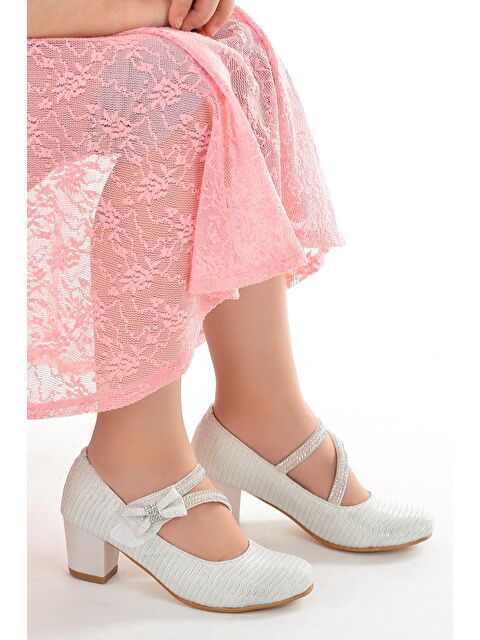 Kiko Kids Aisha Çupra Günlük Kız Çocuk 4 Cm Topuklu Abiye Ayakkabı - S000010475-17219