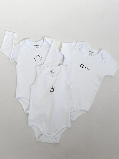 Miababy İnterlok Üçlü Bebe Badi - S000378886-20063