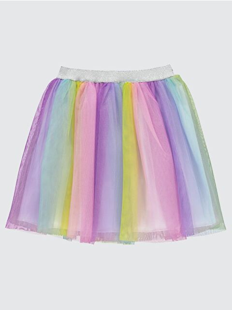 Civil Girls Renkli Tüllü 4-9 Yaş Etek - Pembe 7-8 Yaş - S000207193-20024