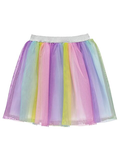 Civil Girls Renkli Tüllü 4-9 Yaş Etek - Pembe 7-8 Yaş - S000207193-20024