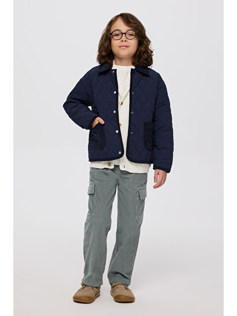Panço Erkek Çocuk Kapitone Lacivert Mont - S000470925-21164
