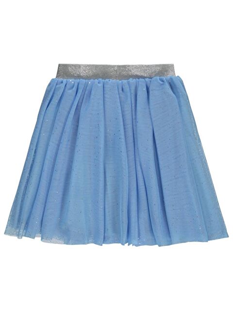 Civil Girls Simli Tül Tütü 4-9 Yaş Etek - Mavi 9-10 Yaş - S000359380-17234