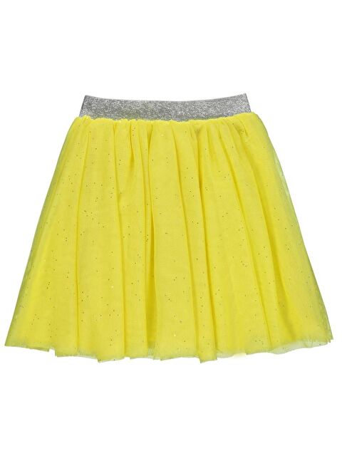 Civil Girls Simli Tül Tütü 4-9 Yaş Etek - Sarı 5-6 Yaş - S000359380-20072