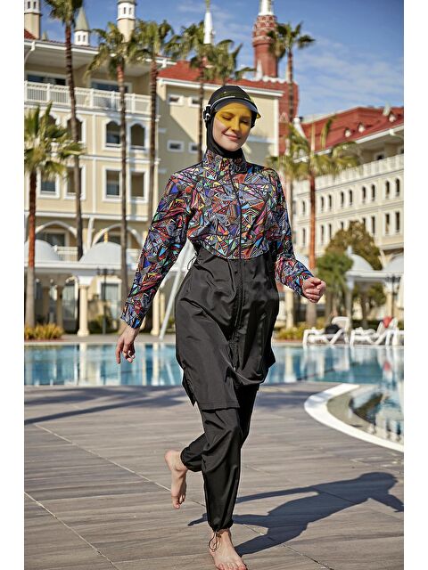 Remsa Mayo Önü Kapaklı Paraşüt Tam Kapalı Tesettür Mayo R104 Neşve - S000228762-19351