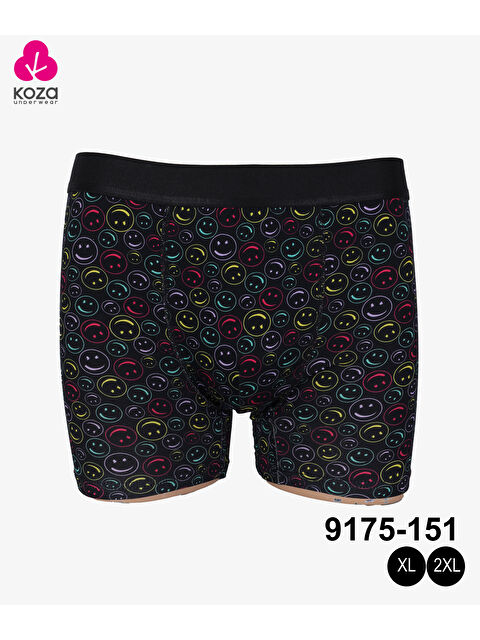 Koza İç Giyim Erkek Tekli Desenli Pamuklu Boxer - S000325585-37446