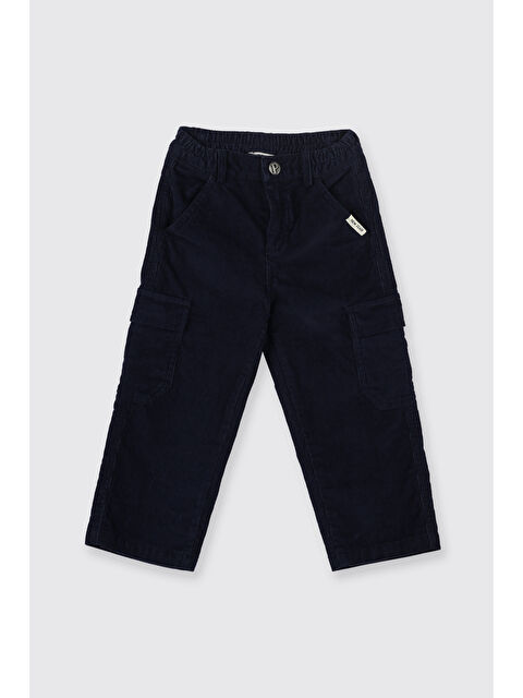 Panço Erkek Bebek Kadife Lacivert Pantolon - S000470977-21164