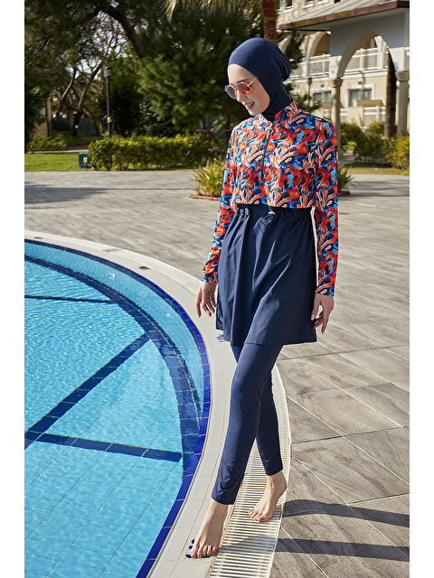 Remsa Mayo Tam Kapalı Tesettür Mayo R113 Batik - S000287537-19351