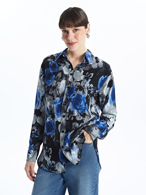 KOOR Kadın Çiçekli Gömlek