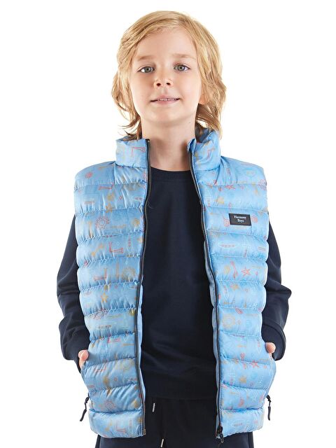 Ahengim Erkek Çocuk Robot Baskılı Trend Şişme Yelek Ak213031