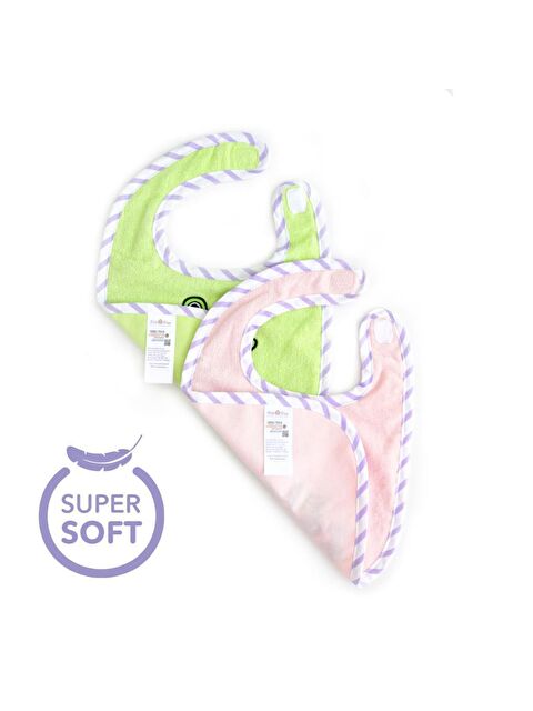 Milk&Moo Havlu Mama Önlüğü 2'li Set Çaça Kurbağa ve Çançin - S000127732-2422