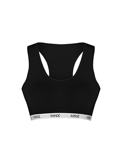 Hnx Pamuklu Çapraz Askılı Çıkarılabilir Kaplı Kadın Sporcu Büstiyer - S000041996-19351