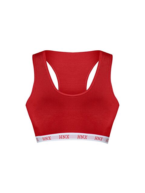 Hnx Pamuklu Çapraz Askılı Çıkarılabilir Kaplı Kadın Sporcu Büstiyer - S000041996-20045