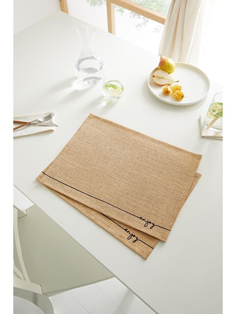 Ocean Home Textile 2'li Enjoy Jüt Amerikan Servis 45 x 35 cm - S000091464-19928