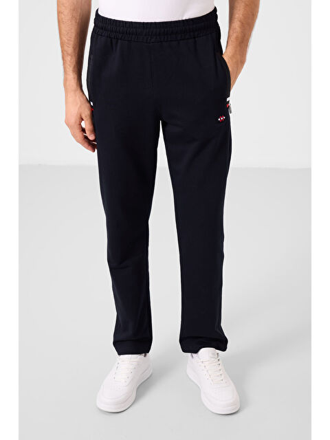 Tommylife Lacivert Fermuar Cepli Dar Kalıp Klasik Paça Erkek Eşofman Alt - 84649 - S000032297-21164