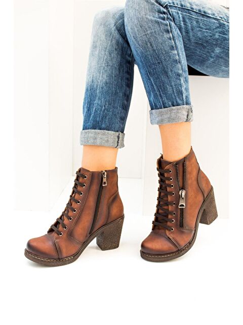 Fox Shoes C674150209 Taba Kadın Bot - S000054486-37454