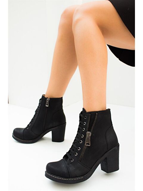 Fox Shoes C674150209 Siyah Kadın Bot - S000054486-19351