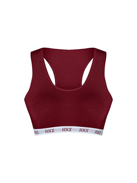 Hnx Pamuklu Çapraz Askılı Çıkarılabilir Kaplı Kadın Sporcu Büstiyer - S000041996-19951