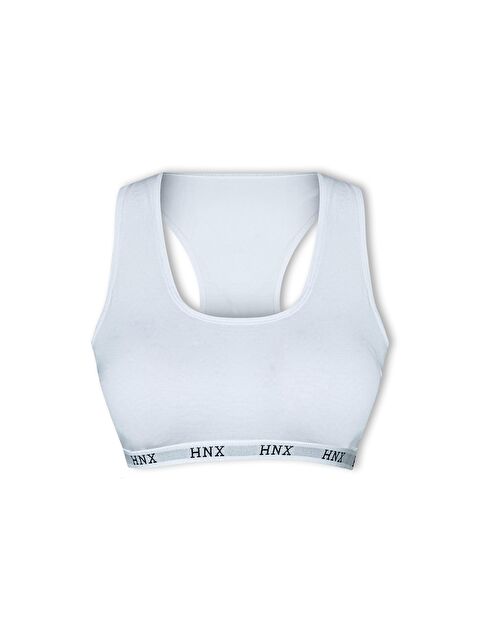 Hnx Pamuklu Çapraz Askılı Çıkarılabilir Kaplı Kadın Sporcu Büstiyer - S000041996-20063
