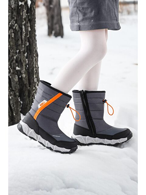 Kiko Kids Molina Suya Dayanıklı Fermuarlı Kız/Erkek Çocuk Kar Bot Ayakkabı - S000002188-19987