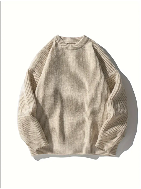 Tarz Cool Erkek Regular Fit Bisiklet Yaka Örgülü Triko - S000288967-19928