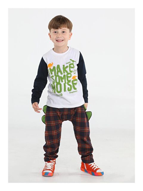 Casabony Some Noise Ekose Pantolon + Tişört Takım - S000054904-21164