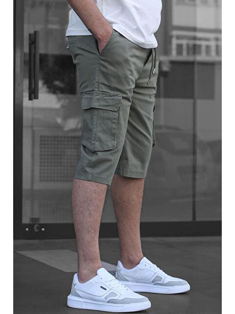 Madmext Mint Yeşili Kargo Cep Kapri Erkek Pantolon 6331