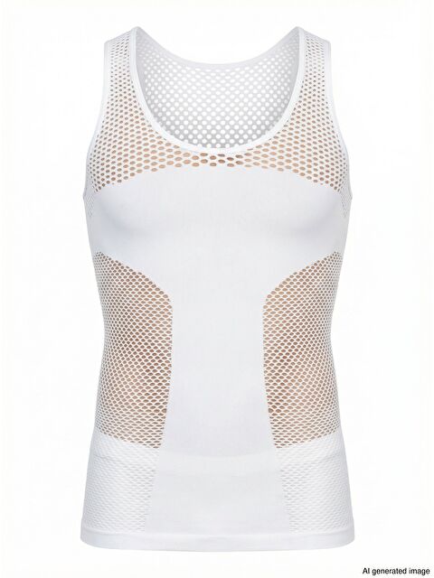 C&City C11006 Erkek Atlet Korse Beyaz