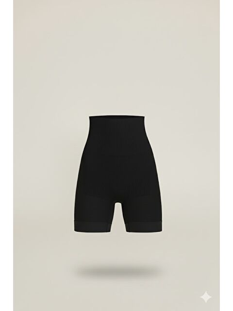 C&City C12056 Masaj Özellikli Paçalı Boxer Korse Siyah - S000222376-19351