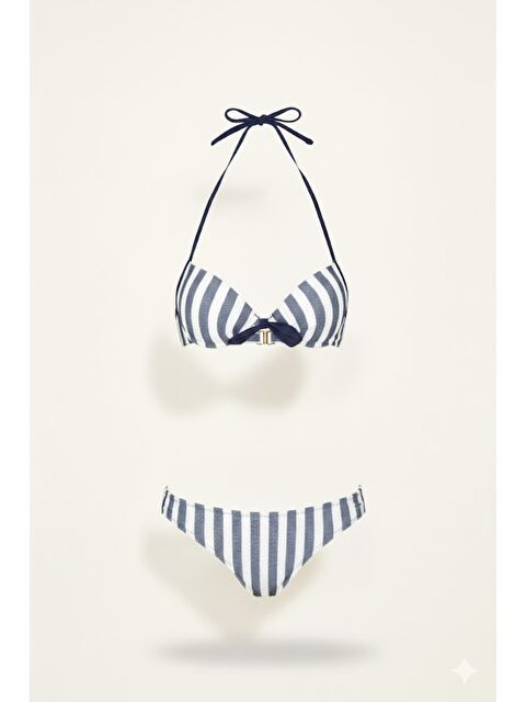 C&City Kadın Cali Kaplı Bikini Takım 00249 Lacivert - S000216841-21164