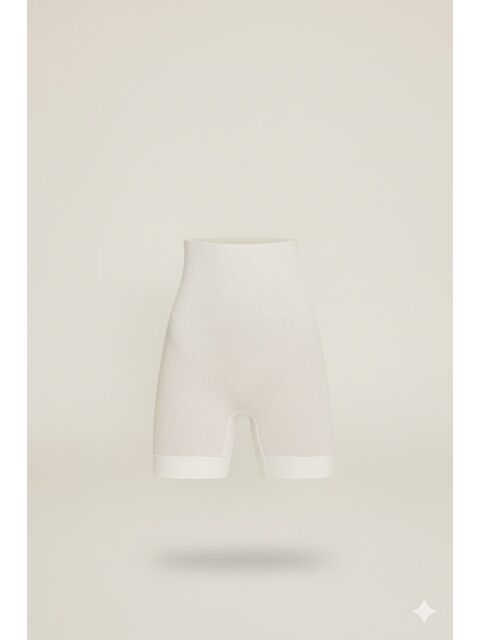 C&City C12056 Masaj Özellikli Paçalı Boxer Korse Beyaz - S000222376-20063