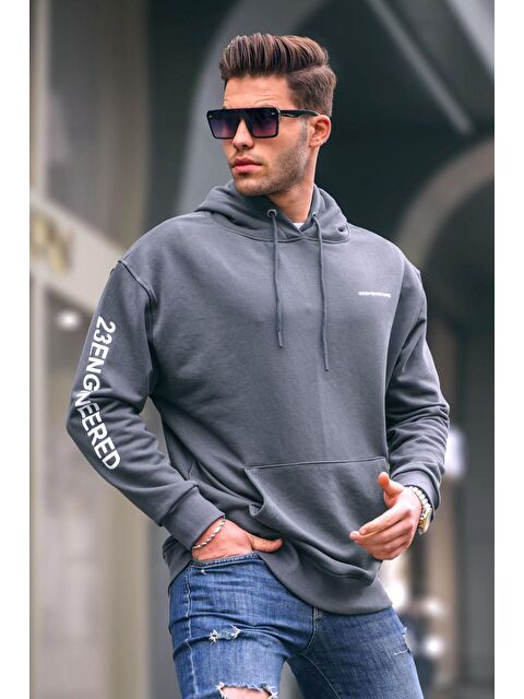 Madmext Füme Kapüşonlu  Erkek Hoodie 6038 - S000049394-33408