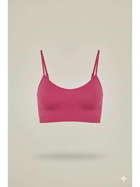 C&City C14003 Dikişsiz İnce Askı Büstiyer Mürdüm - S000221895-20036