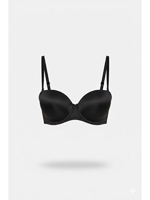 C&City Desteksiz Straplez Sütyen C17050 Siyah - S000222106-19351