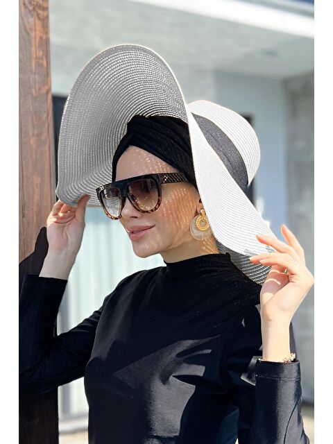 Remsa Mayo Mayo Büyük Boy Hasır Şapka Beyaz RŞ-21 - S000217324-20063