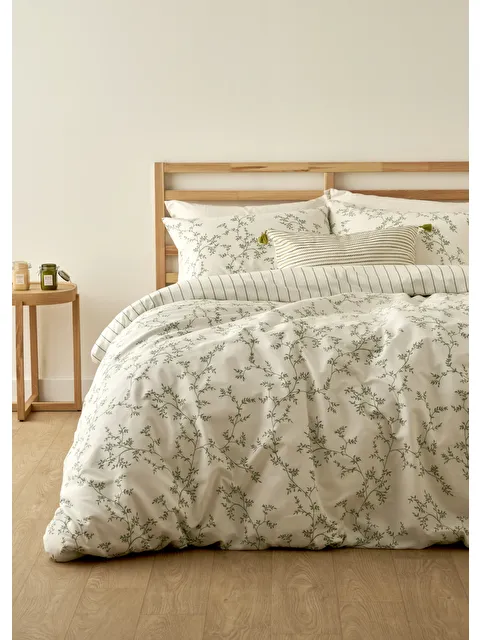 Bella Maison Lauren Pamuklu Çift Kişilik Nevresim Seti Yeşil (200x220 cm) - S000413855-18194