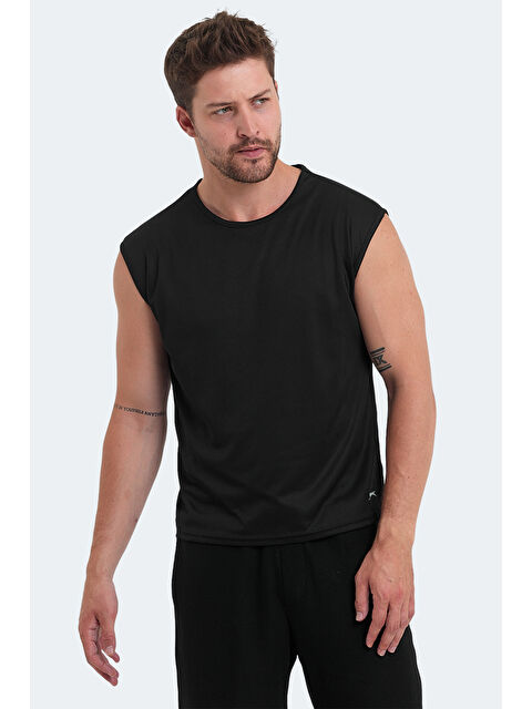 SLAZENGER VASKA I Erkek Tişört Siyah