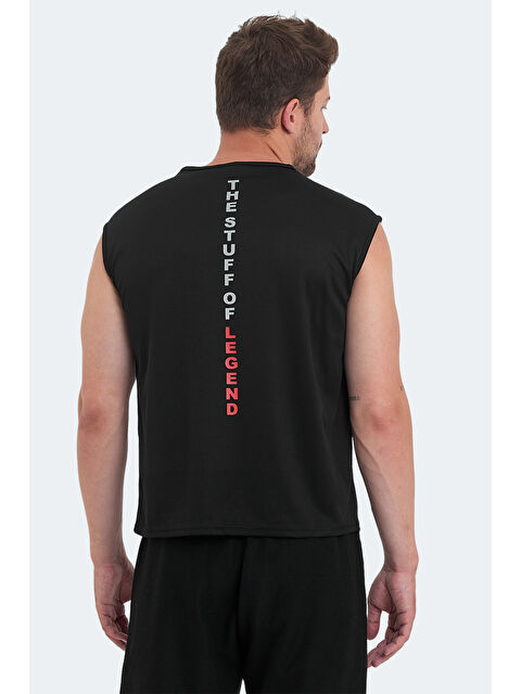 SLAZENGER VASKA I Erkek Tişört Siyah