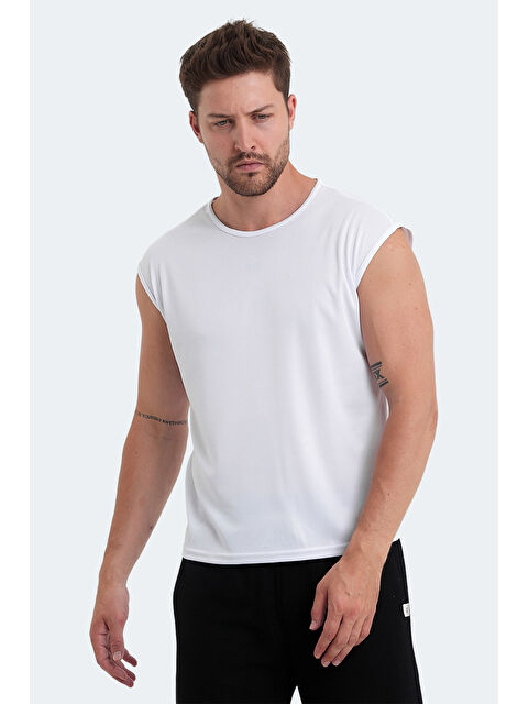 SLAZENGER VASKA I Erkek Tişört Beyaz