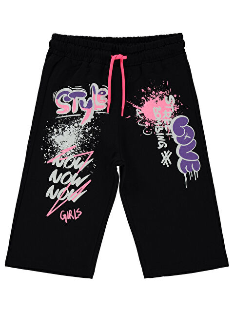 Civil Girls Kız Çocuk Kapri 6-9 Yaş Siyah