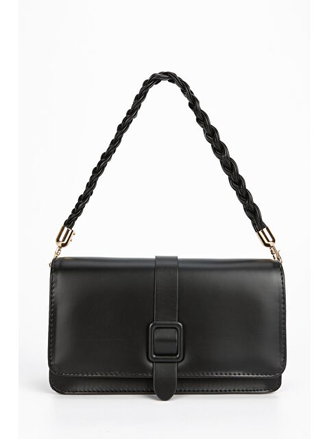 Minebag Örgü Saplı Adel Kadın Çapraz Çanta Siyah