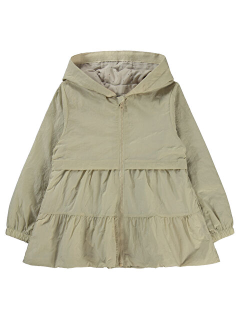 Civil Girls Kız Çocuk Yağmurluk 6-9 Yaş Bej