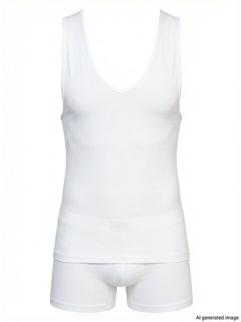 C&City C11003 Erkek Atlet Korse Beyaz