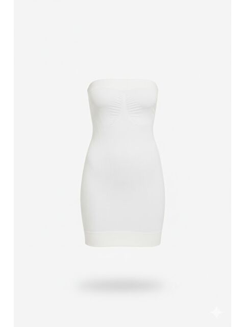 C&City C15005 Straplez Desenli korse Atlet Beyaz - S000223033-20063